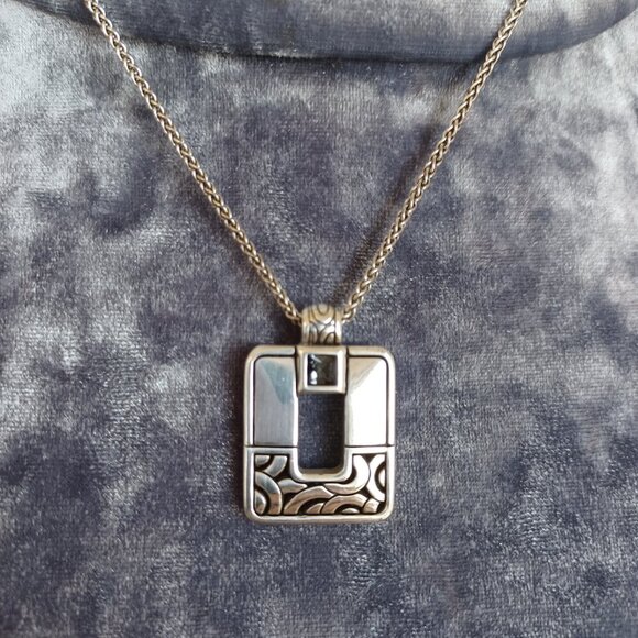 Brighton Pendant Necklace Silver Bloc Haus Crystal Jeweled Pendant with Chain - Picture 14 of 14